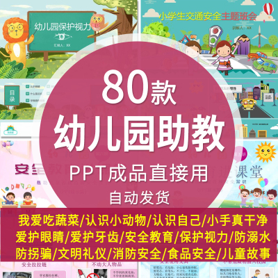 幼儿园小学公开课班会ppt成品素材家长助教知识资料内容完整可修