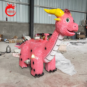 新款 双人儿童仿真恐龙电瓶车骑行电动车商场游乐场广场车维修出售