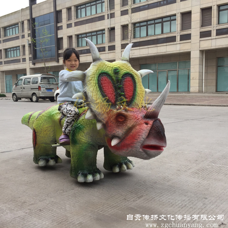 2023新款游乐车夜市公园商场广场摆摊玩具出租儿童骑行恐龙电动车