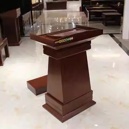 台迎宾台讲台宣誓桌司仪台会议室实木演讲台咨客台主持咨询台培训
