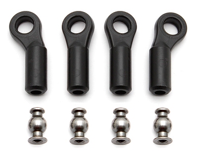 Team Associated AE #81093 RC8B3 Rod Ends, 4mm 转向球头球头帽
