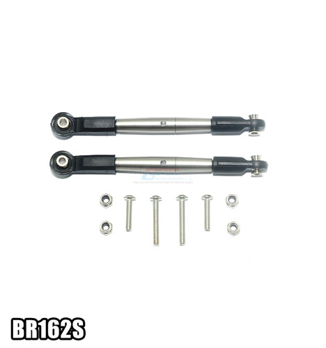 LOSI 1/10 BAJA RE不锈钢正反牙前转向拉杆配尼龙胶波脚金属波仔