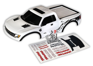 Traxxas 短卡成品车壳 喷涂完成品 白 Slash/Ford Raptor #5815X