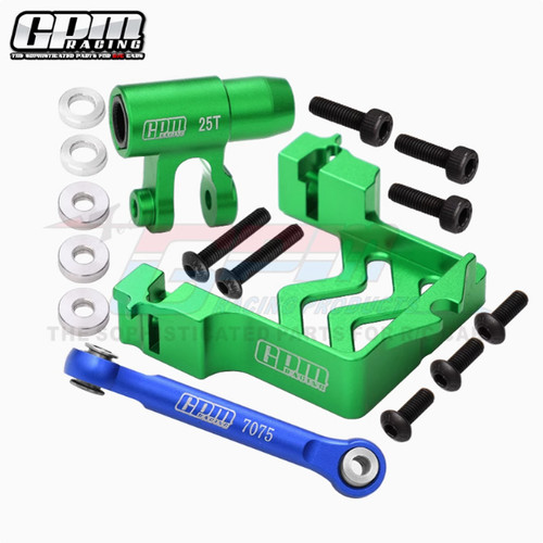 TRAXXAS 1/5 X-MAXX 6S/8S舵机座+25T舵机臂+铝合金舵机拉杆套装