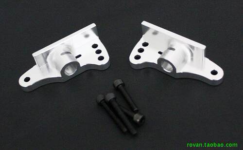 Rovan baja 5B CNC 金属尾翼支承座 银色太色 通用HPI 95133