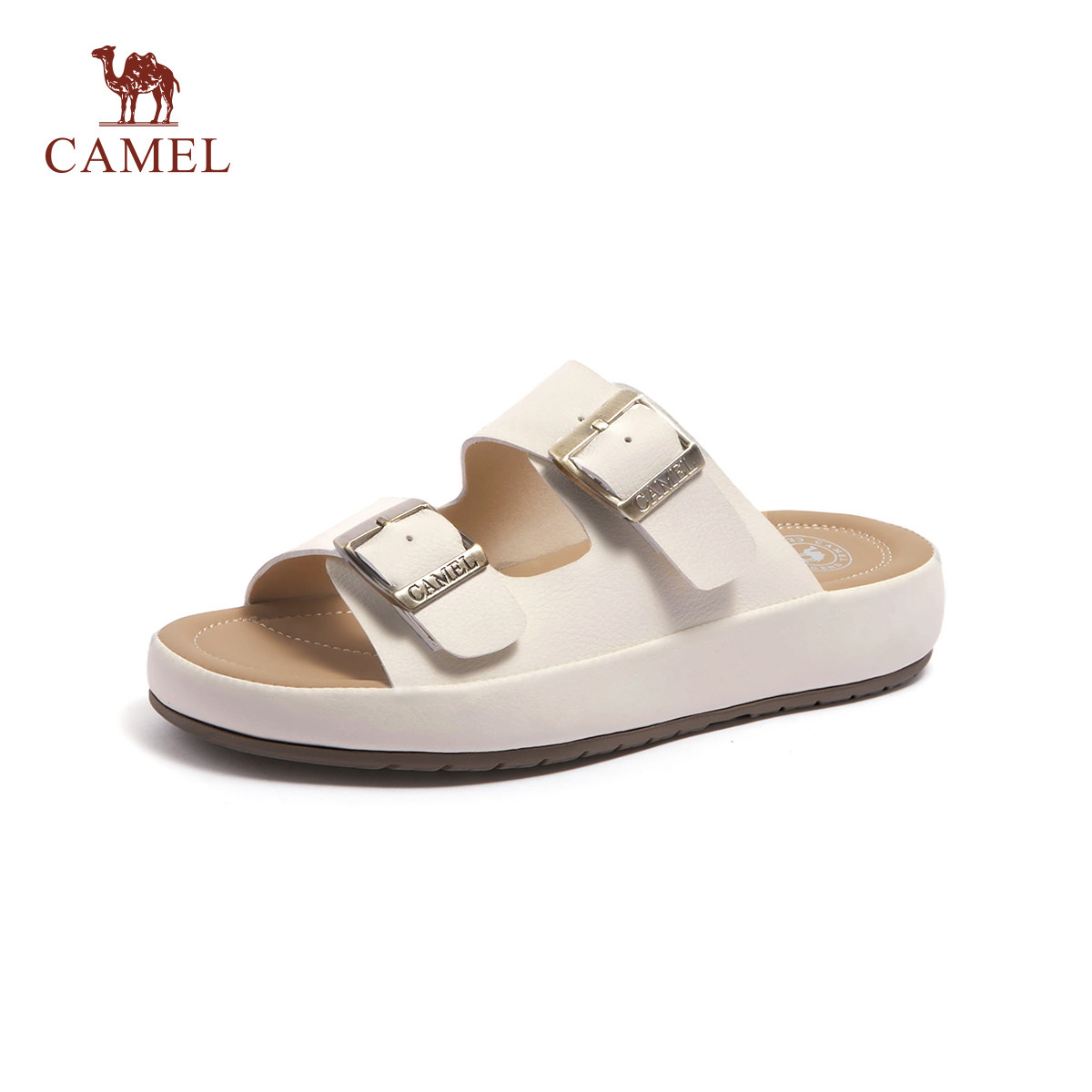 骆驼女鞋2026夏季新款清凉透气勃肯鞋时尚潮流休闲凉鞋