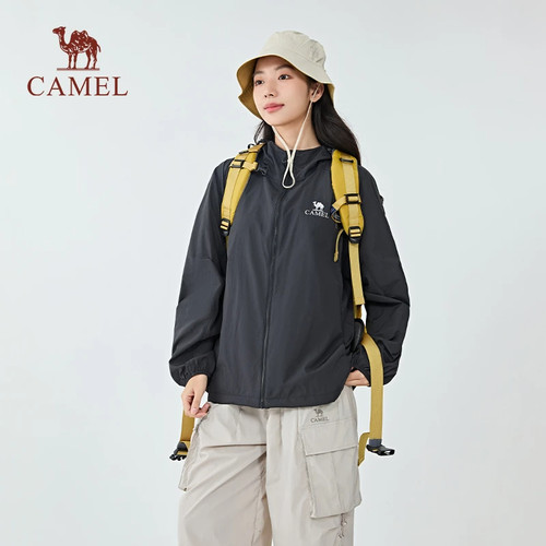 骆驼沐光防晒衣轻薄2026春夏UPF400+凉感防晒服女防紫外线薄外套