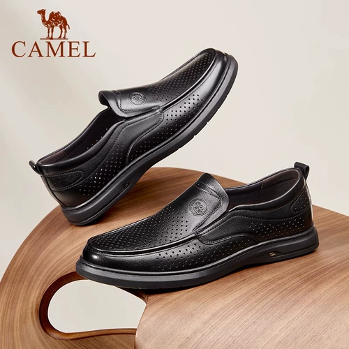 Весенняя обувь, мягкие кожаные нескользящие комфортные лоферы для отдыха для кожаной обуви, тренд сезона