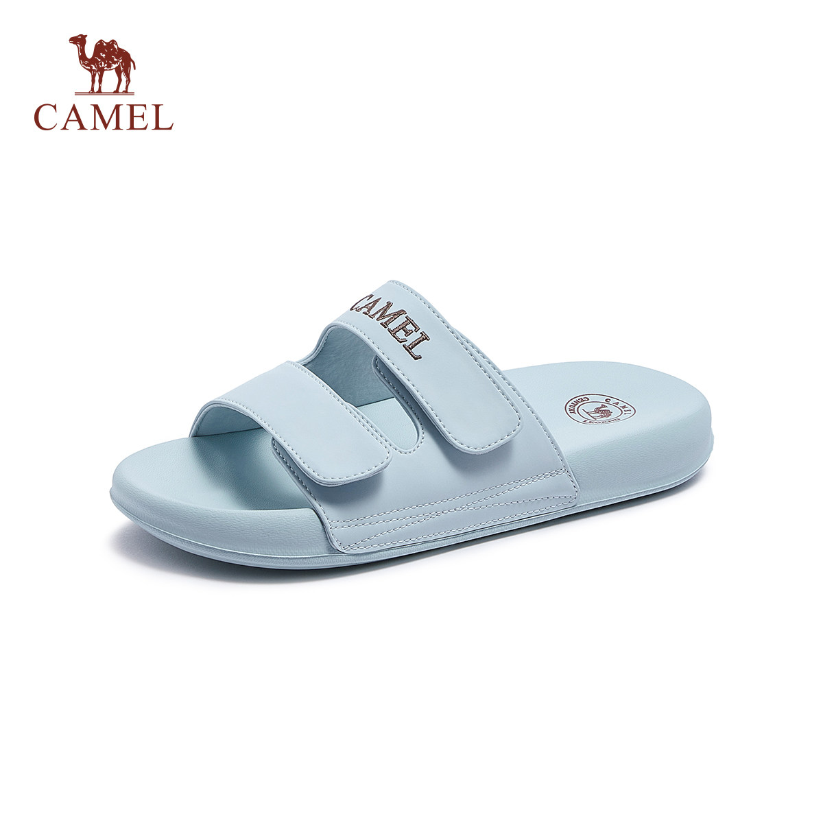骆驼女鞋2026夏季新款一字拖清凉透气勃肯鞋时尚潮流休闲凉鞋