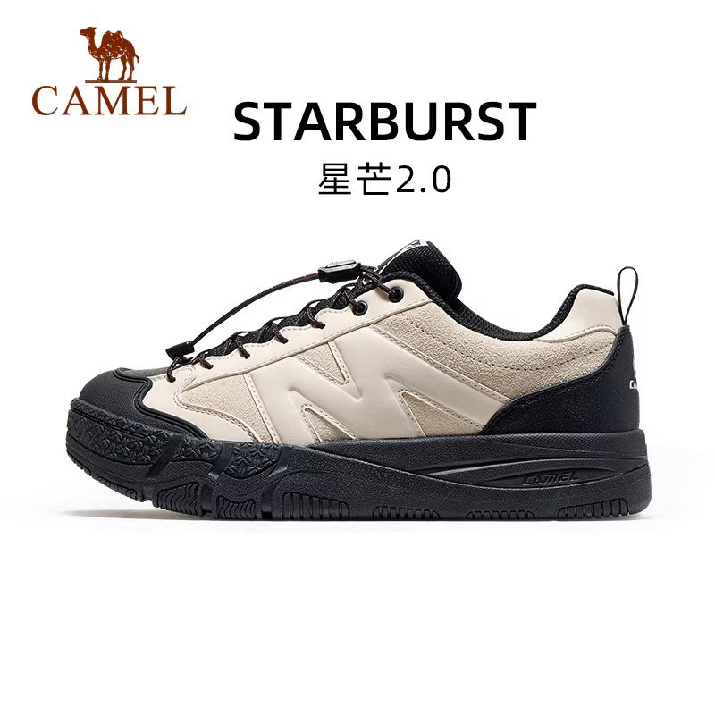 骆驼板鞋女2025冬季新款防风防泼男鞋止滑抓地舒适百搭休闲鞋男,女鞋,休闲板鞋,淘宝优惠券,粉丝福利购,淘宝优惠卷