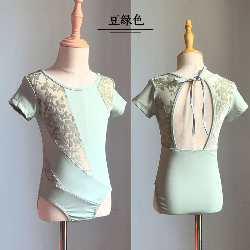 中国舞练功服夏季烧花绒舞蹈服短袖女儿童舞蹈服不规则艺考形体服,童装/婴儿装/亲子装,儿童演出服,淘宝优惠券,粉丝福利购,淘宝优惠卷