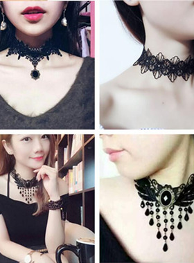网红ins项链女蕾丝潮脖子饰品
