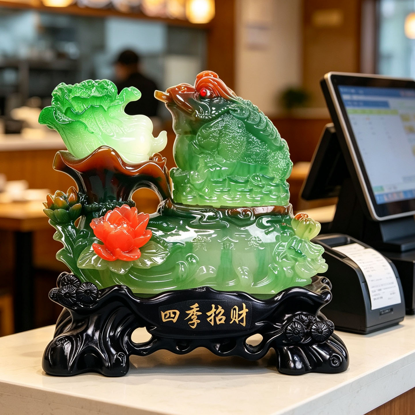 四季旺财金蟾摆件招财聚财