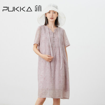 蒲牌减龄连衣裙原创Pukka