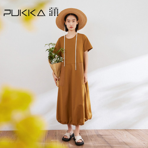 蒲PUKKA轻运动风显瘦连衣裙