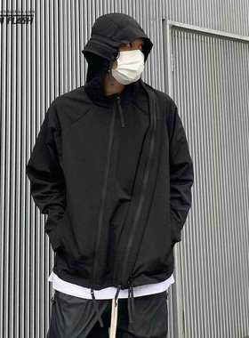 PAF4.0异形小众设计机能风多拉链解构尼龙夹克外套宽松冲锋衣男女