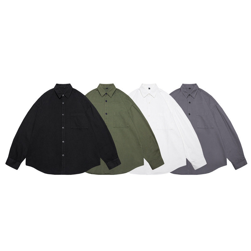 vintage美式长袖衬衫男春季日系复古工装外套港风潮流休闲上衣服,男装,衬衫,淘宝优惠券,粉丝福利购,淘宝优惠卷