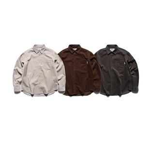 男宽松休闲长袖 日系Kapital Vintage 复古灯芯绒衬衫 外套 衬衣春季