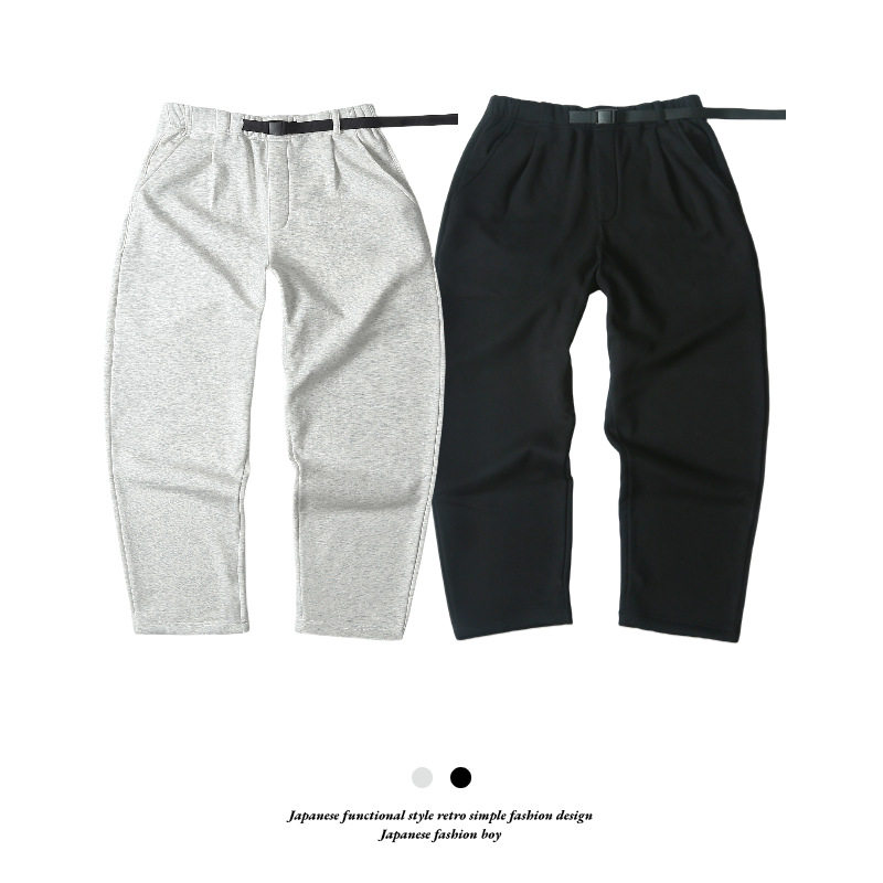 日系紫标-5208卫裤 加绒加厚奥利绒宽松直筒廓形休闲卫裤秋冬款潮,男装,卫裤,淘宝优惠券,粉丝福利购,淘宝优惠卷