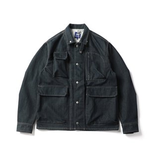 25AW秋冬日系复古多口袋宽松机能夹克山系牛仔夹克工装 外套男5408