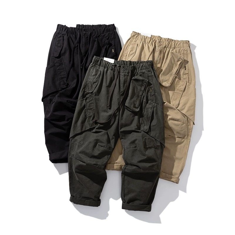 日系工装复古潮牌余文乐男立体多口袋休闲裤做旧水洗City boy宽松,男装,休闲裤,淘宝优惠券,粉丝福利购,淘宝优惠卷