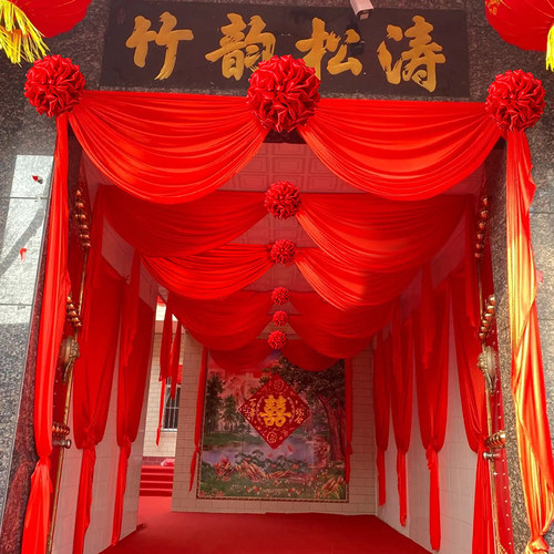 一世缘单元门纱幔绣球