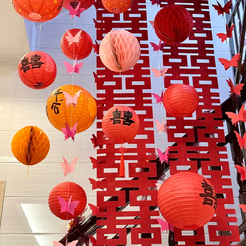 结婚楼梯扶手装饰套装