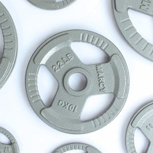 烤漆杠铃片哑铃片奥杆大孔健身