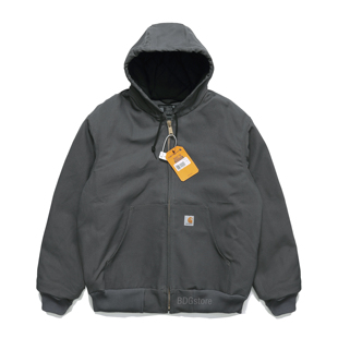 Carhartt 卡哈特J140经典帆布连帽棉服工装保暖防寒外套加厚冬款