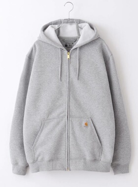 Carhartt 卡哈特K122主线连帽加绒卫衣拉链开衫秋冬厚款美式休闲