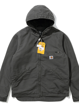 Carhartt 104392卡哈特主线连帽加绒夹克冬季厚款保暖J141继任版