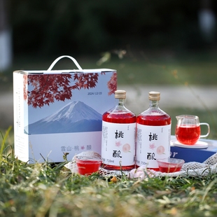 桃花酿桃花酒低度微醺甜酒传统发酵花果酒伴手礼礼盒聚会年货送礼