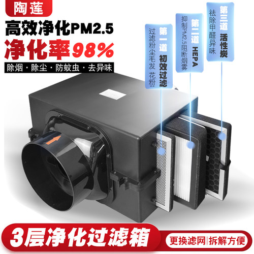 陶莲新风净化过滤箱现货快发