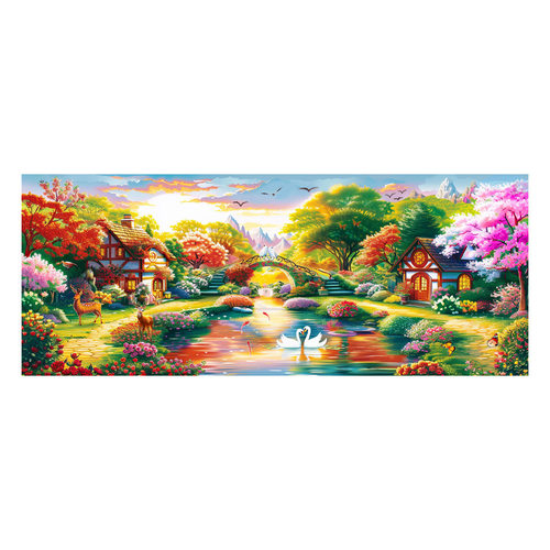 钻石画满钻魔方钻手工点钻贴钻绣欧式客厅托马斯田园风景小屋新款