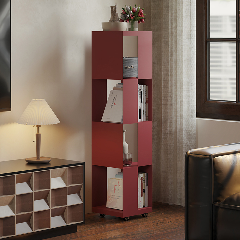 落地多层书架置物架可移动靠墙展示架子收纳架客厅家用简易储物架