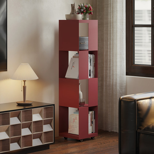 落地多层书架置物架可移动靠墙展示架子收纳架客厅家用简易储物架