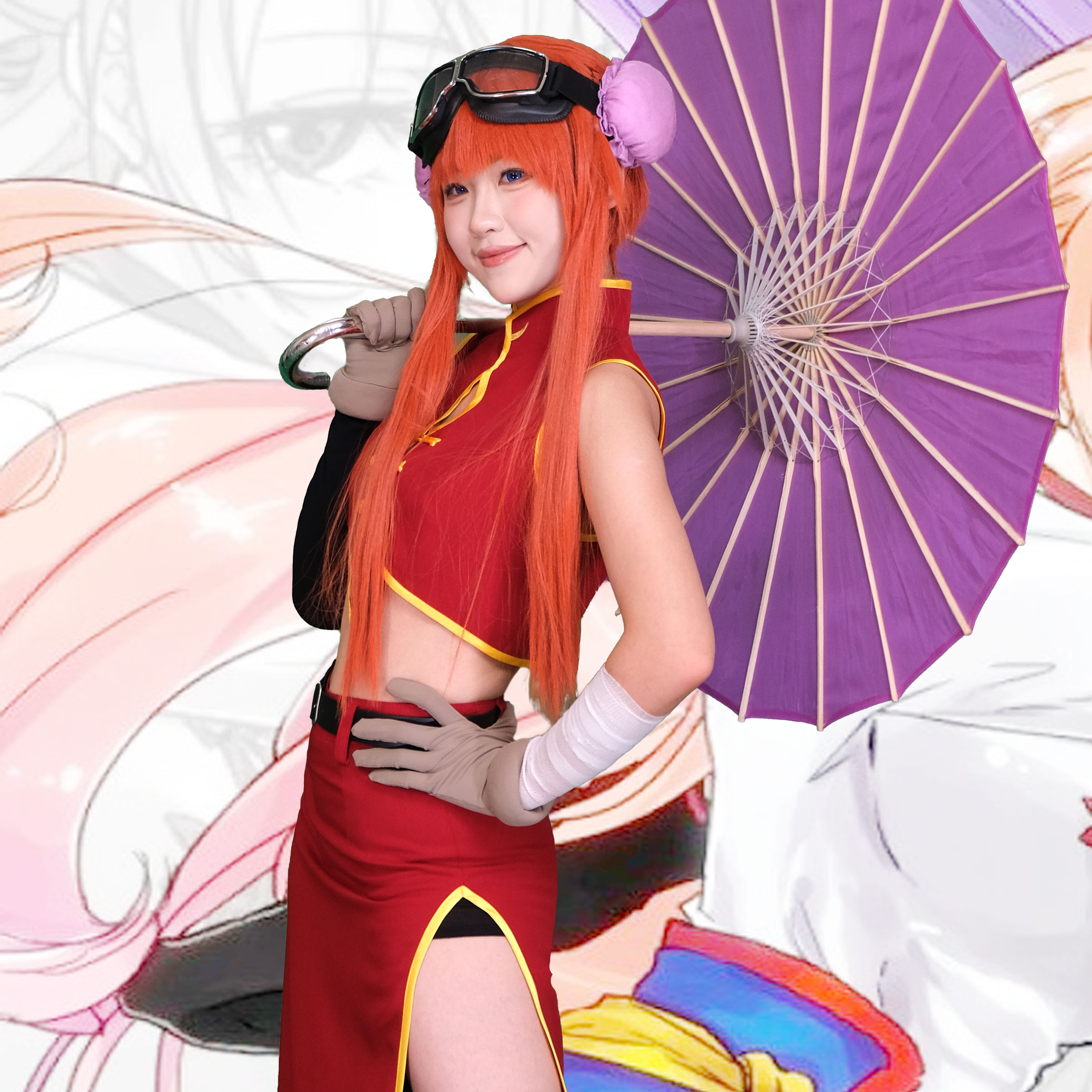 银魂神乐动漫COS服漫展女装套装