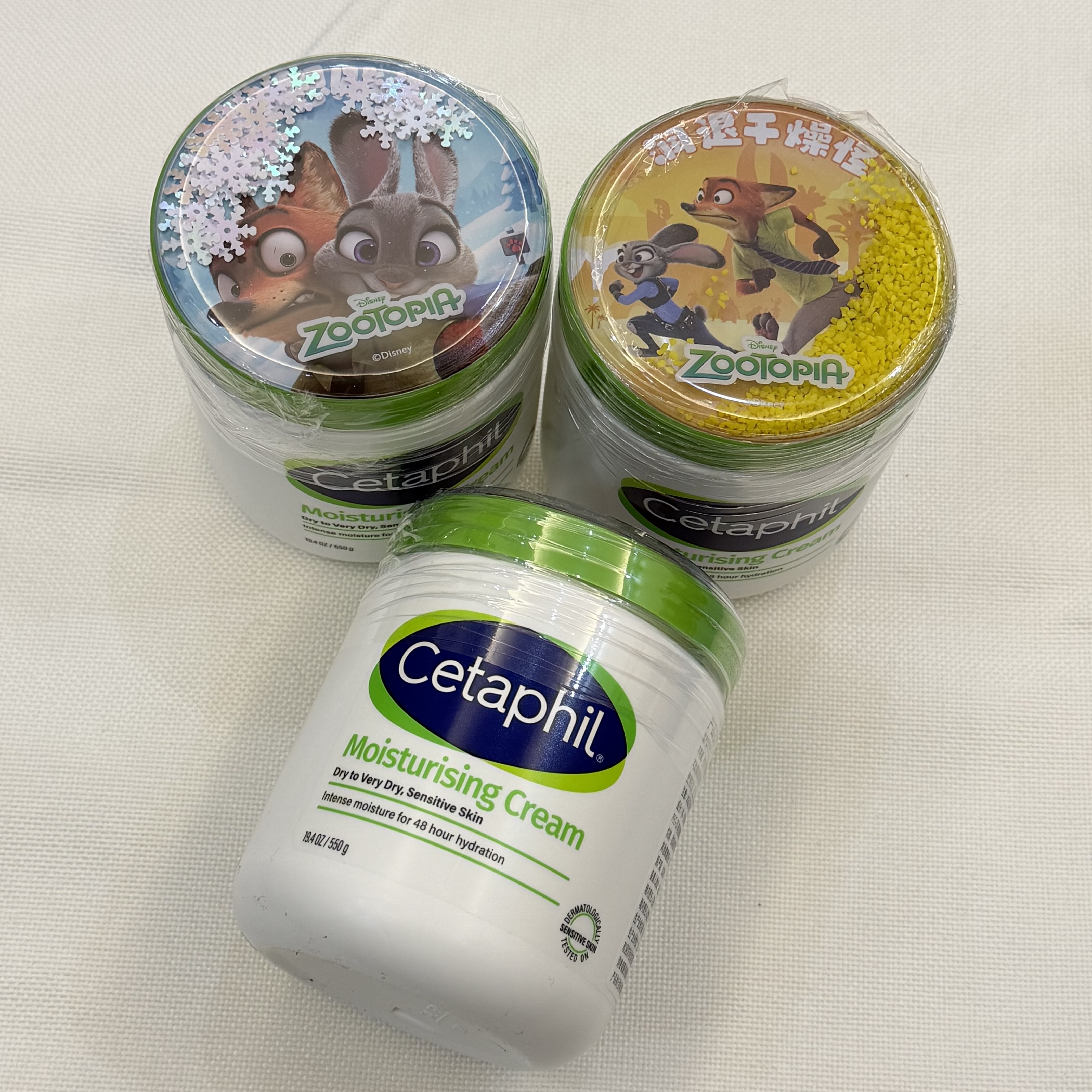 Cetaphil丝塔芙大白罐疯狂动物城联名款 舒润保湿霜身体乳550g