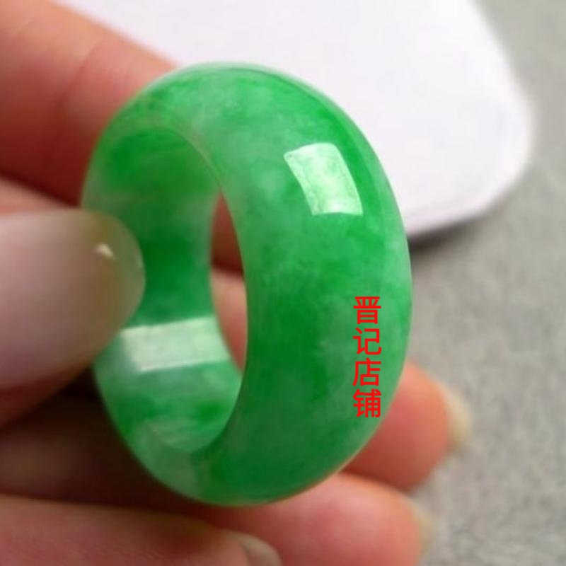 坑玉石干青戒指玉石阳绿指环男女款玉扳指