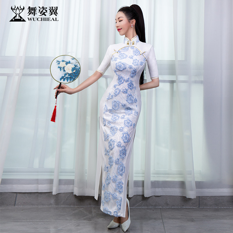 舞姿翼新款旗袍仪态服