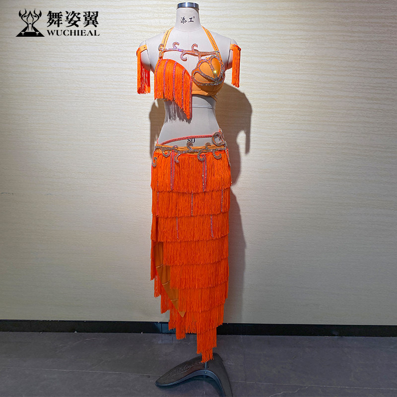 舞姿翼拉丁舞蹈服舞肚皮舞比赛表演出服装女Popsong新款2025新款