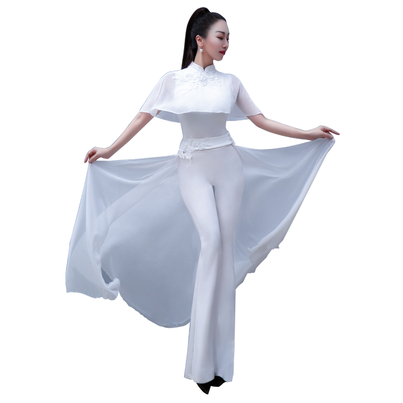 舞姿翼形体服斗篷仙气套装走秀女