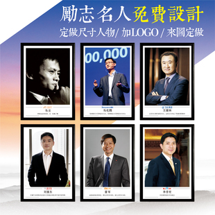 股市新款商界人物财经证券经济名人名言定做巴菲特罗杰斯画像海报