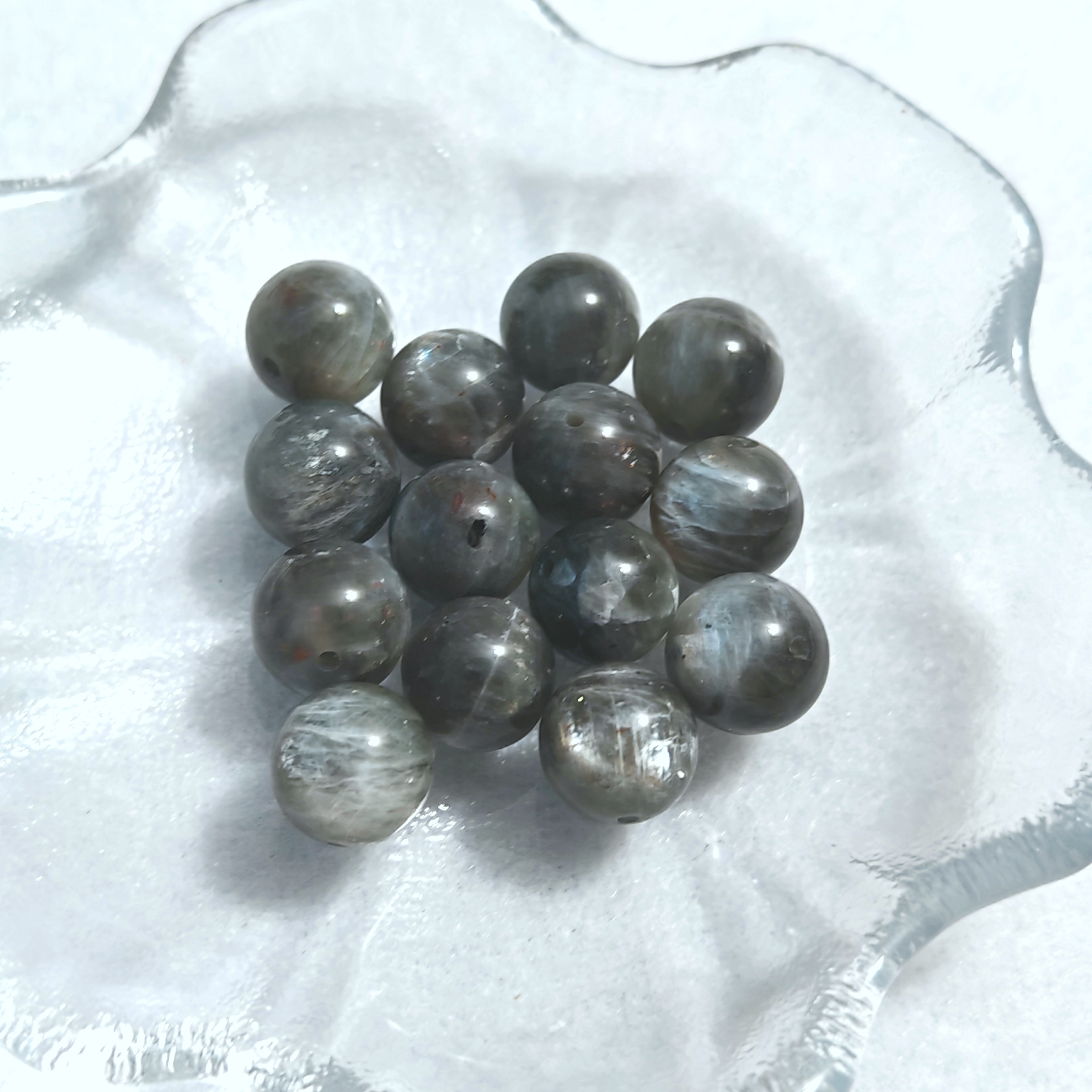 天然星辉骨干10.5mm圆珠手链单珠配件散珠