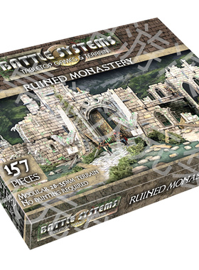 桌游配件 模块地形 Battle Systems: Ruined Monastery 被毁修道