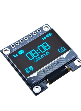 OLED0.96寸显示屏模组SPI通信接口128*64分辨率SSD1306驱动显示器