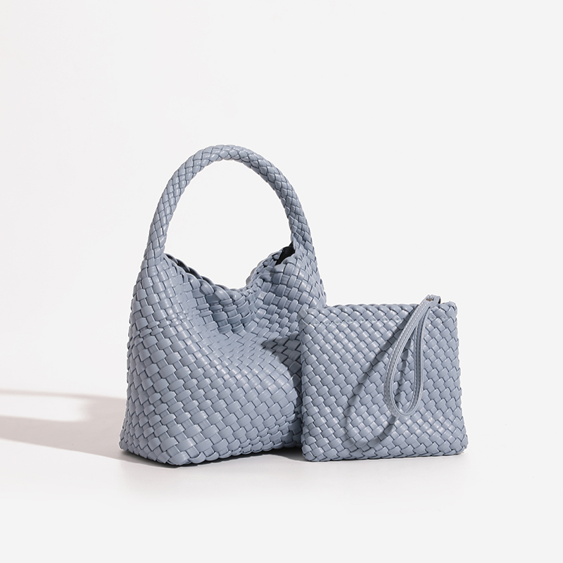 新款编织包真皮手提包菜篮子拎包