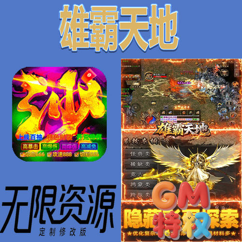传奇雄霸天地后台gm无限免充满级vip礼包兑换码初始号非手游