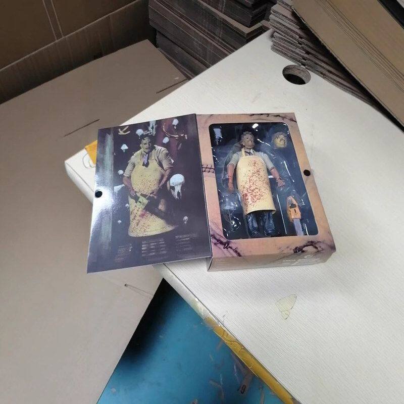 现货NECA 德州电锯人狂皮脸 Leatherface 40周年版 手办人偶模型