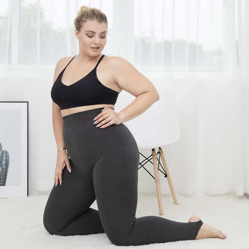 300斤大码女装胖MM打底裤女外穿秋冬保暖裤加绒棉弹力显瘦一体裤